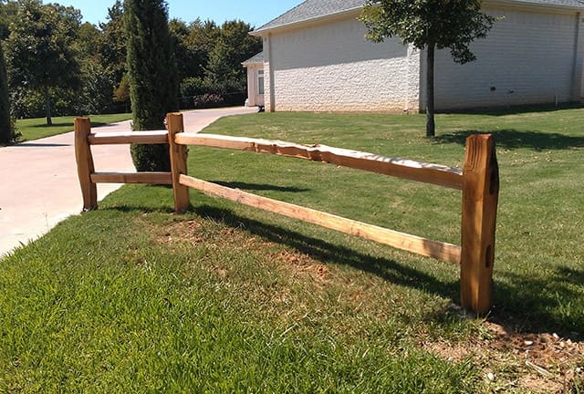 Angled long concrete driveway