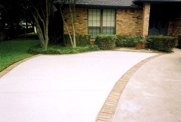 a residential driveway