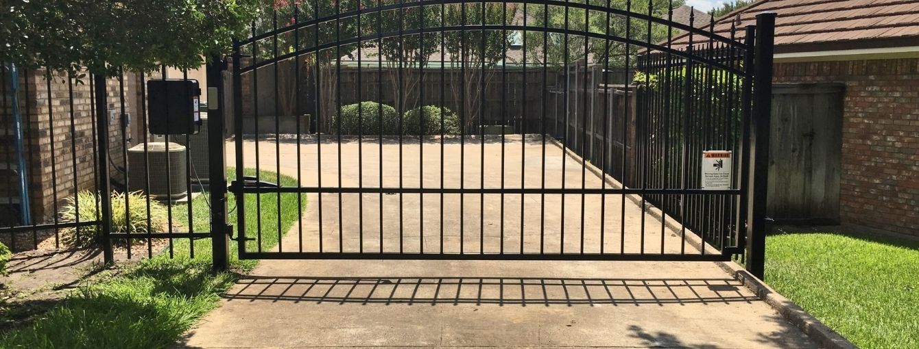 Iron fence installed on a North Texas Property.