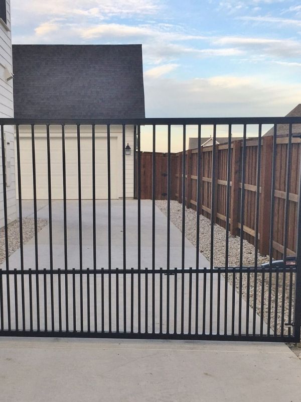 An automatic residential gate.