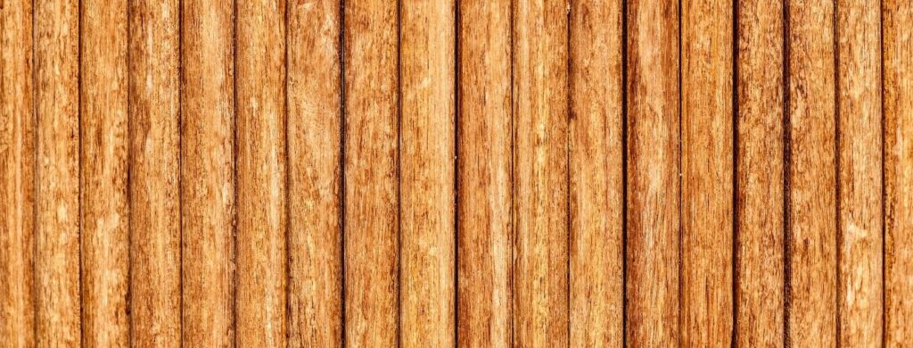 A close up of a wood fence.