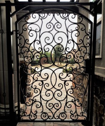 custom iron ornate gate