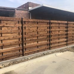 Commercial Specialty Horizontal Wood Fence