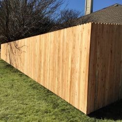 Side x Side Unstained Fence