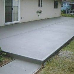 Backyard Concrete Patio Area