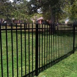 Picket-top iron fence