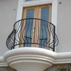 Custom design iron balcony